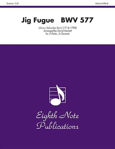 Cover image for Jig Fugue, Bwv 577: Score & Parts