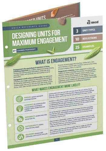 Cover image for Designing Units for Maximum Engagement (Quick Reference Guide)