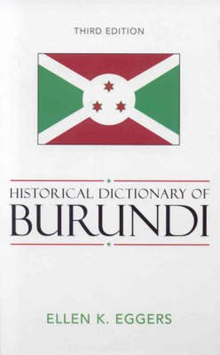 Cover image for Historical Dictionary of Burundi