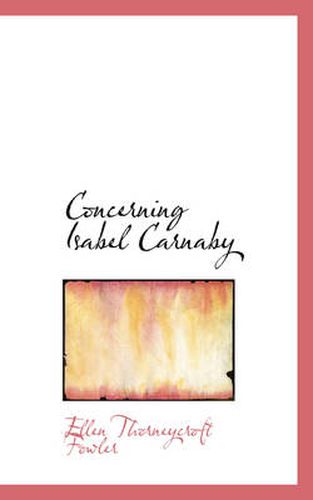 Cover image for Concerning Isabel Carnaby