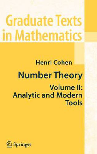 Cover image for Number Theory: Volume II: Analytic and  Modern Tools