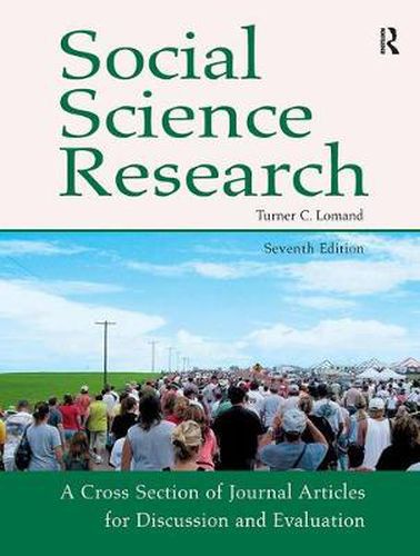 Cover image for Social Science Research: A Cross Section of Journal Articles for Discussion & Evaluation