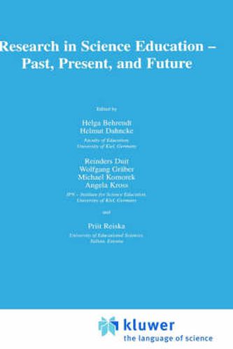 Cover image for Research in Science Education - Past, Present, and Future