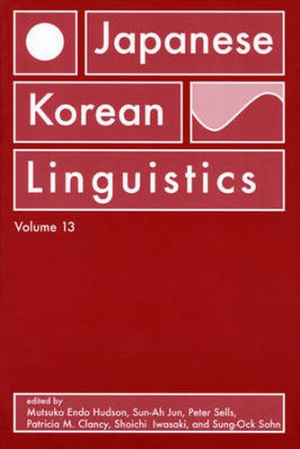 Cover image for Japanese/Korean Linguistics, Volume 13