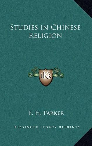 Cover image for Studies in Chinese Religion