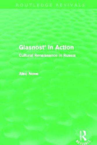 Cover image for Glasnost' in Action: Cultural Renaissance in Russia