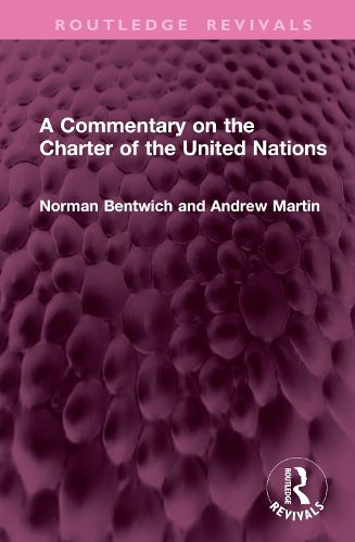 Cover image for A Commentary on the Charter of the United Nations