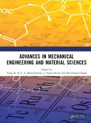 Cover image for Advances in Mechanical Engineering and Material Sciences