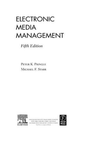 Cover image for Electronic Media Management