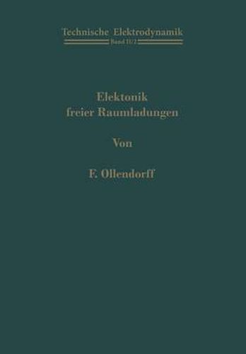 Cover image for Elektronik freier Raumladungen