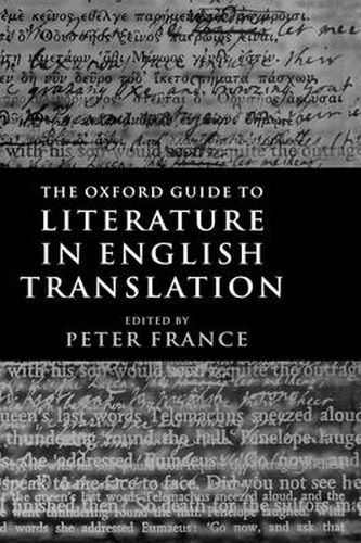 Cover image for The Oxford Guide to Literature in English Translation