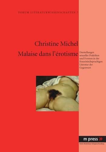 Cover image for Malaise Dans l'Erotisme: Darstellungen Sexueller Praktiken Und Formen in Der Franzoesischsprachigen Literatur Der Gegenwart