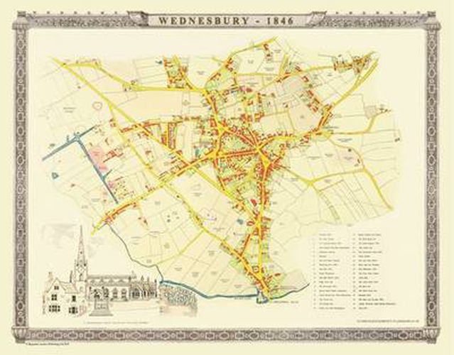 Cover image for Old Map of Wednesbury 1846