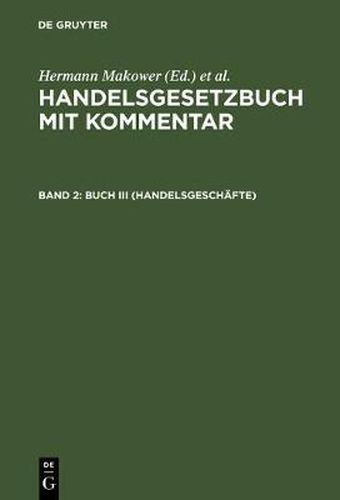 Cover image for Buch III (Handelsgeschafte)