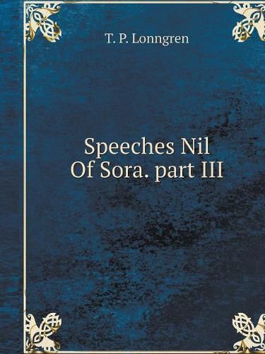 Cover image for Soborniks Nil of Sora. part III