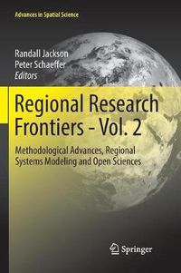 Cover image for Regional Research Frontiers - Vol. 2: Methodological Advances, Regional Systems Modeling and Open Sciences