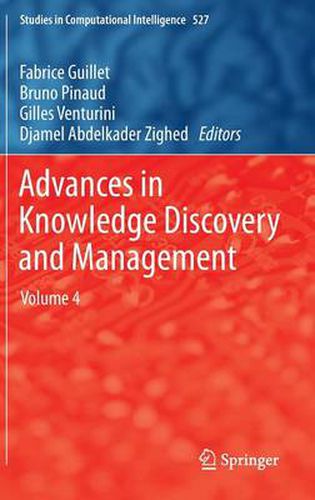 Cover image for Advances in Knowledge Discovery and Management: Volume 4