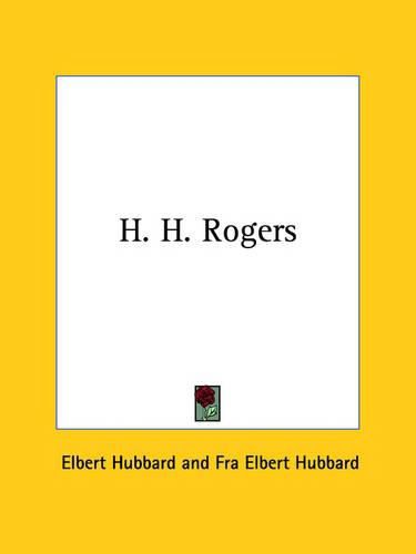 Cover image for H. H. Rogers