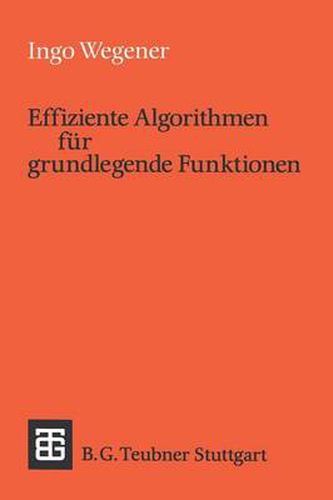 Cover image for Effiziente Algorithmen Fur Grundlegende Funktionen