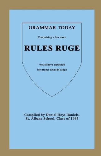 Cover image for Grammar Today - Rules Ruge
