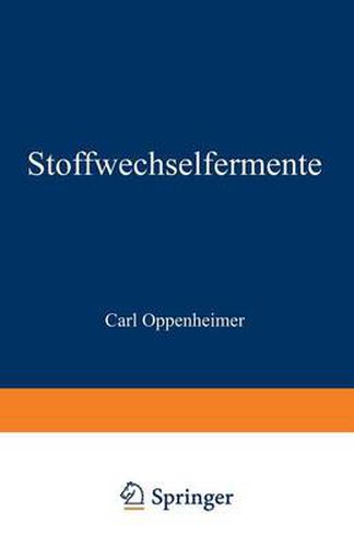 Cover image for Stoffwechselfermente