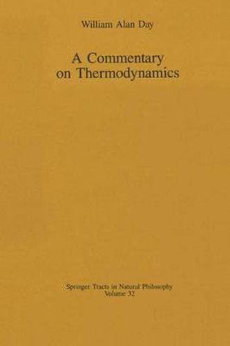 A Commentary on Thermodynamics