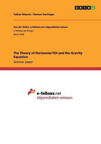 Cover image for The Theory of Horizontal FDI and the Gravity Equation