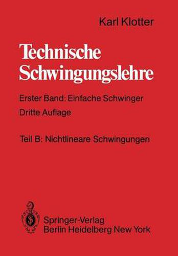 Cover image for Teil B: Nichtlineare Schwingungen