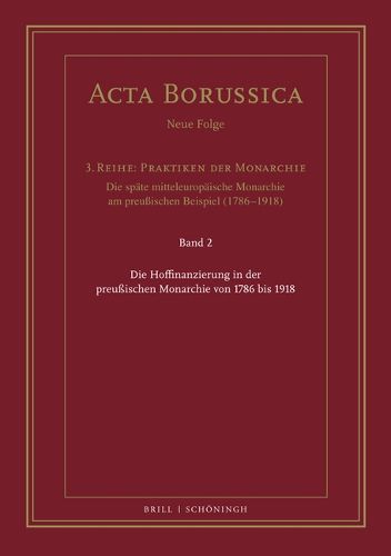 Cover image for Die Hoffinanzierung in Der Preussischen Monarchie Von 1786 Bis 1918