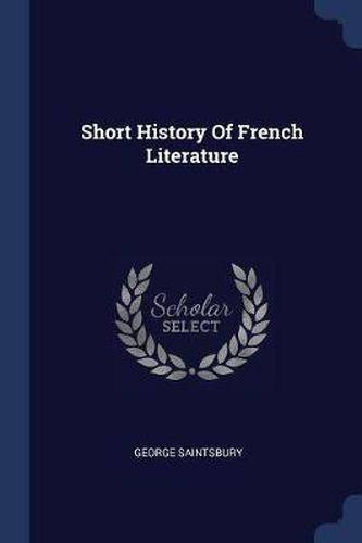 Cover image for A Short History of French Literature