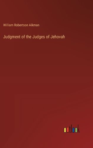 Cover image for Judgment of the Judges of Jehovah