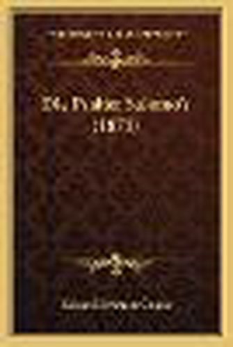 Cover image for Die Psalter Salomo's (1871)