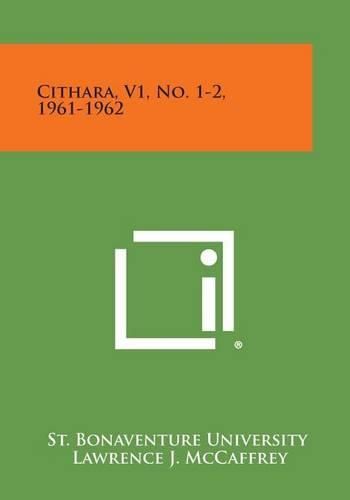 Cover image for Cithara, V1, No. 1-2, 1961-1962