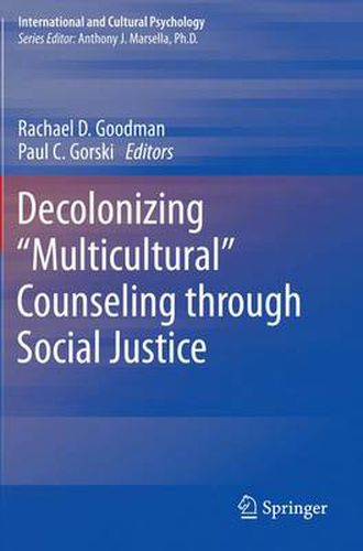 Cover image for Decolonizing  Multicultural  Counseling through Social Justice