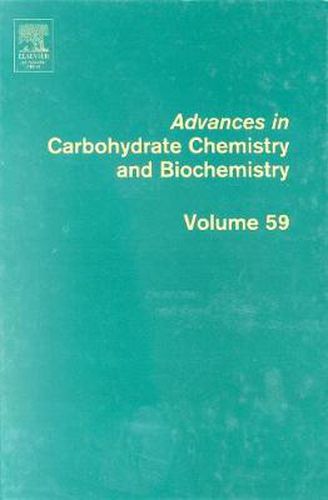 Cover image for Advances in Carbohydrate Chemistry and Biochemistry