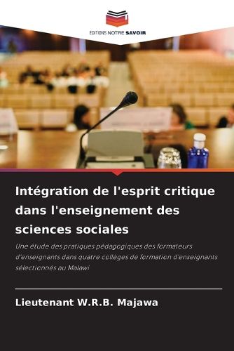 Cover image for Integration de l'esprit critique dans l'enseignement des sciences sociales