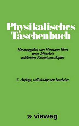 Cover image for Physikalisches Taschenbuch