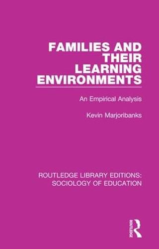 Cover image for Families and their Learning Environments: An Empirical Analysis