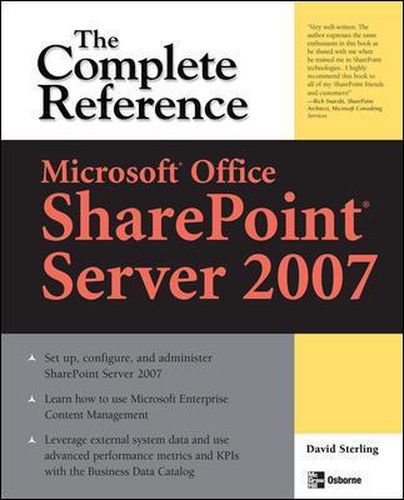 Cover image for Microsoft (R) Office SharePoint (R) Server 2007: The Complete Reference