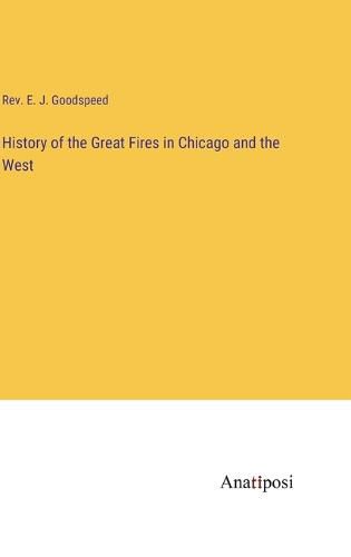 Cover image for History of the Great Fires in Chicago and the West