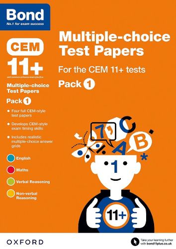 Cover image for Bond 11+: Multiple-choice Test Papers for the CEM 11+ Tests Pack 1