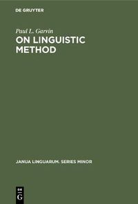 Cover image for On Linguistic Method