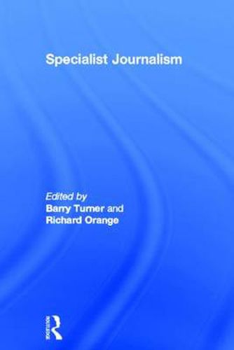 Cover image for Specialist Journalism