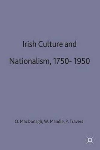Cover image for Irish Culture and Nationalism, 1750-1950