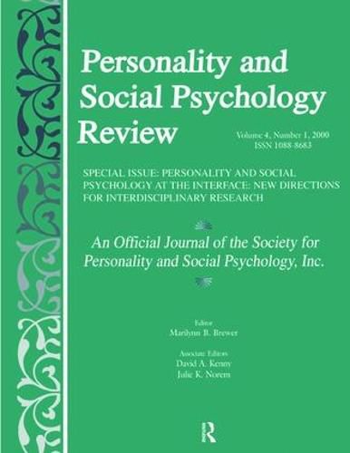 Cover image for Personality and Social Psychology Review: An Official Journal of the Society for Personality and Social Psychology, Inc.