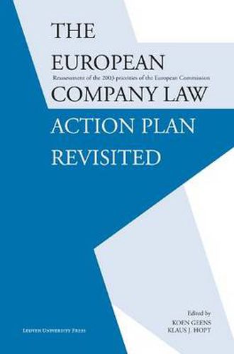 Cover image for The European Company Law Action Plan Revisited: Reassessment of the 2003 Priorities of the European Commission