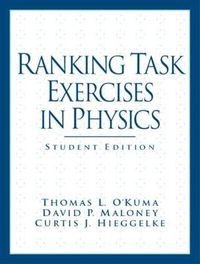 Cover image for Ranking Task Exercises in Physics: Student Edition