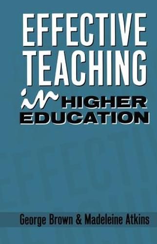 Cover image for Effective Teaching in Higher Education