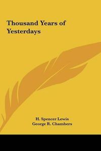 Cover image for Thousand Years of Yesterdays