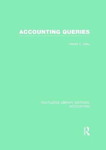 Cover image for Accounting Queries (RLE Accounting)